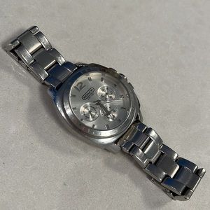 Coach stainless steel watch